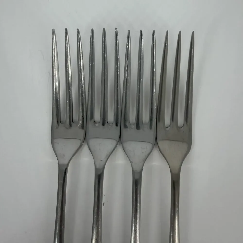 4X DF Cooper Bros QUEEN ANNE 3-Tine Stainless Dinner Forks England European